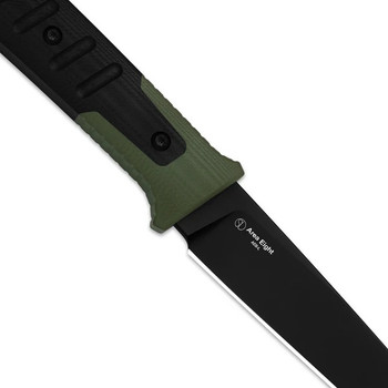 (Ships March 4th) Kizer Area Eight Fixed Blade Knife Green/Black G10 Handle AEB-L Modified Drop Point Plain Edge Black PVD Finish 1113A2