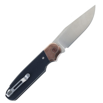 Rapax Buddy Folding Knife Black G10 Handle VG-10 Plain Edge Satin Finish MK003-BKSA