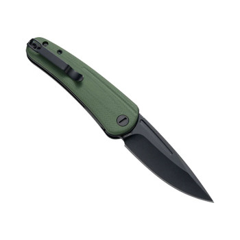 Molsect Orbit Folding Knife OD Green G10 Handle 14C28N Drop Point Plain Edge Black PVD Finish M1066OD