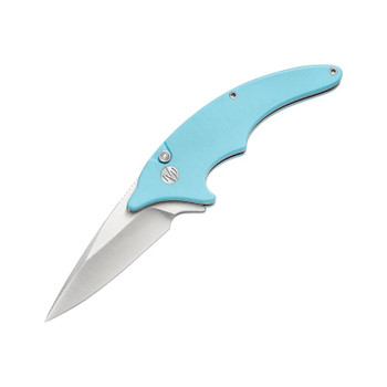 Molsect Cove Folding Knife Sky Blue G10 Handle 14C28N Drop Point Plain Edge Satin Finish M996SB