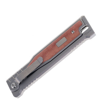 Reate OG EXO Knife Titanium w/ Orange Micarta Tanto Elmax Blade