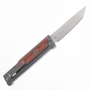 Reate OG EXO Knife Titanium w/ Orange Micarta Tanto Elmax Blade