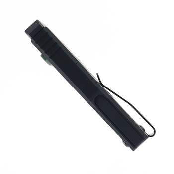 Reate Exo-U Utility Knife Black Aluminum Handle with Green Speed Hole