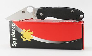 Spyderco Paramilitary 3 Knife Black G10 Handle Combo CPM S45V Stainless Edge Para 3 C223GPS