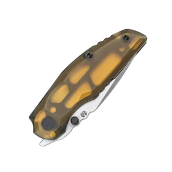 Molsect 808Sustain Folding Knife PEI Handle S35VN Drop Point Plain Edge Satin Finish MUC808SP