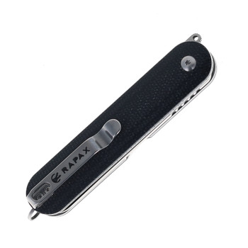 Rapax Mimi Folding Knife Black Micarta Handle VG-10 Plain Edge Satin Finish MK001-2BK