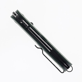 Rapax Mimi Folding Knife Olive Green Micarta Handle VG-10 Plain Edge Black Stonewash Finish MK001-2GN