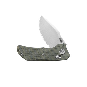 KB Knives Jarpen Folding Knife Flame Ano Titanium Handle S90V Drop Point Plain Edge Hand Satin Finish KB415B