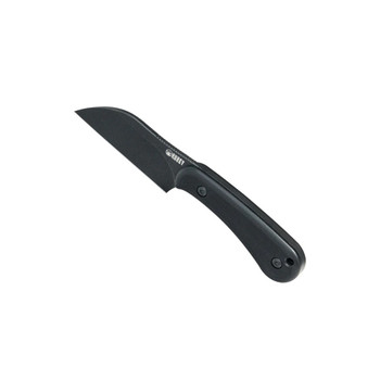 Kubey Rockhopper Fixed Blade Knife Black G10 Handle 14C28N Wharncliffe Plain Edge Blackwash Finish KU412B