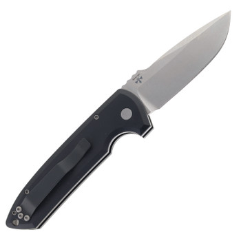 Pro-Tech Knives Rockeye Automatic Knife Black Aluminum Handle Stonewashed Magnacut Blade LG3101