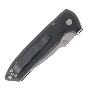 Pro-Tech Knives Rockeye Automatic Knife Black Aluminum Handle Stonewashed Magnacut Blade LG3101