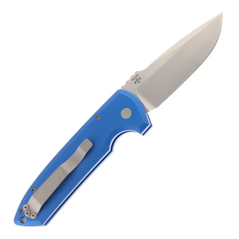 Pro-Tech Knives Rockeye Automatic Knife Blue Aluminum Handle Stonewashed Magnacut Blade LG3101-BLUE