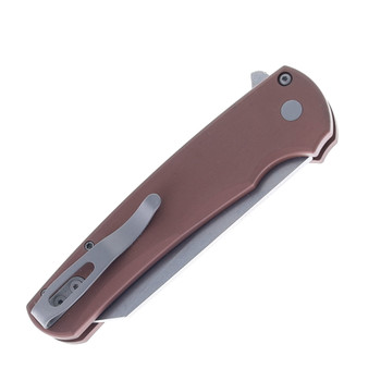 Pro-Tech Malibu Folding Knife FDE Aluminum Handle Stonewashed MagnaCut Reverse Tanto Blade 5401-FDE