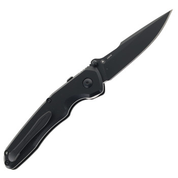Spartan Blades Soter Folding Knife Black G10 Handle S35VN Plain Edge Black PVD Finish SFBL14BKBK