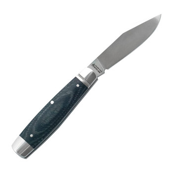 RoseCraft Barren Fork Jack Slip Joint Folding Knife Blue Denim Micarta 14C28N Stainless Steel RCT031-BDM