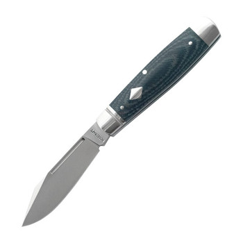 RoseCraft Barren Fork Jack Slip Joint Folding Knife Blue Denim Micarta 14C28N Stainless Steel RCT031-BDM