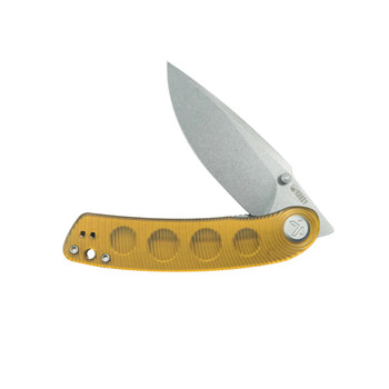 Kubey Momentum Folding Knife Ultem Handle D2 Drop Point Plain Edge Beadblast Finish KU344Q