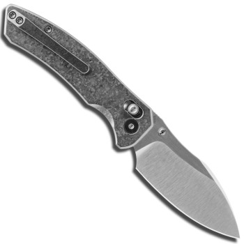 Miguron knives Norsa Folding Knife Crystalized Gray Titanium Handle Elmax Blade MGR634ABJSR