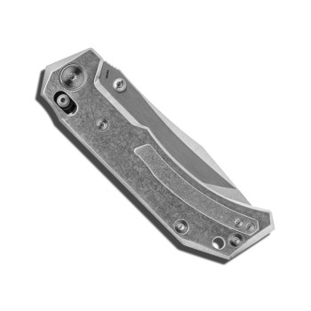 Miguron Knives Artep Folding Knife Gray Crystal Titanium Handle Satin Vanax Blade MGR629ABJSR