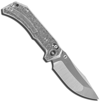 Miguron Knives Artep Folding Knife Gray Crystal Titanium Handle Satin Vanax Blade MGR629ABJSR
