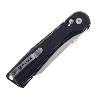 Rapax Slick Folding Knife Black G10 Handle VG-10 Plain Edge Satin Finish MK004-2BKST