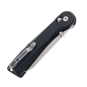 Rapax Wisp Folding Knife Black G10 Handle VG-10 Plain Edge Satin Finish MK004--3BKST