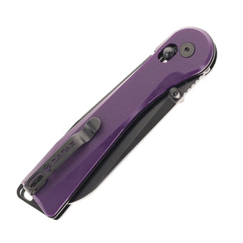 Rapax Wisp Folding Knife Purple G10 Handle VG-10 Plain Edge Black Stonewash Finish MK004-3PLBW