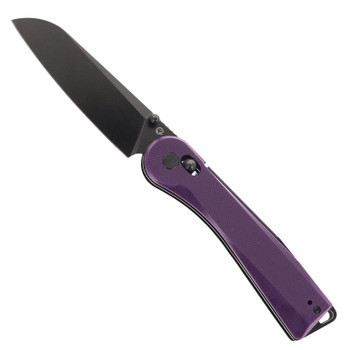 Rapax Wisp Folding Knife Purple G10 Handle VG-10 Plain Edge Black Stonewash Finish MK004-3PLBW