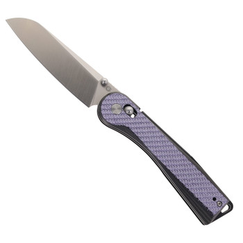 Rapax Wisp Folding Knife Purple Carbon Fiber Handle VG-10 Plain Edge Satin Finish MK004-3CFPL