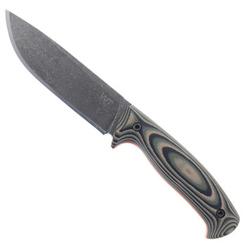 Work Tuff Gear Red Wolf Fixed Blade Knife Jungle Camo G10 Handle Bohler K329 Plain Edge Darkwash Finish