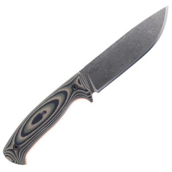 Work Tuff Gear Red Wolf Fixed Blade Knife Jungle Camo G10 Handle Bohler K329 Plain Edge Darkwash Finish