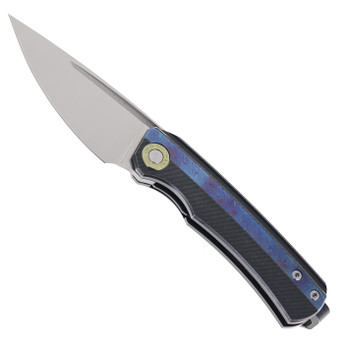 TwoSun Mazwan Mokhtar Folding Knife Titanium & Timascus Handle YJ01-V1 Steel TS494-TIMAS