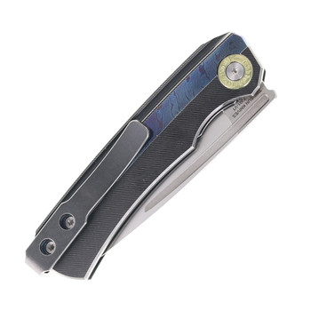 TwoSun Mazwan Mokhtar Folding Knife Titanium & Timascus Handle YJ01-V1 Steel TS494-TIMAS