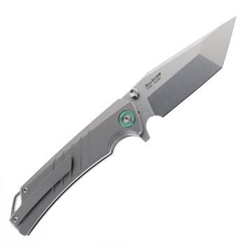 TwoSun Wong Folding Knife Titanium Handle Tanto 14c29n Stonewashed Blade Steel TS597-TANTO