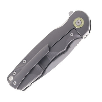 TwoSun Folding Knife Black Titanium Handle Stonewashed 14c28n Blade TS517-BLACK