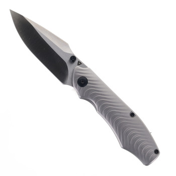 Heretic Knives Wraith Flipper Folding Knife Drop Point DLC CPM-Magnacut Blade H001-6A-BLUTI