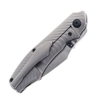 Tuya Knife Jesse Pauley Dino Folding Knife Gray Titanium handle S90V Satin Blade