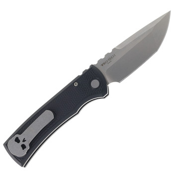 Chaves Pro-Tech Redencion 229 Automatic Knife Black Double Spiral Stipple Aluminum Handle S35VN Blade