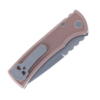 Chaves Pro-Tech Redencion 229 Automatic Knife FDE Battle Worn Milled Key Aluminum Handle S35VN Blade