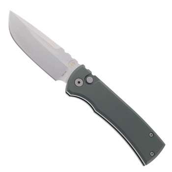 Chaves Pro-Tech Redencion 229 Automatic Knife Green Aluminum Handle Stonewashed S35VN Blade
