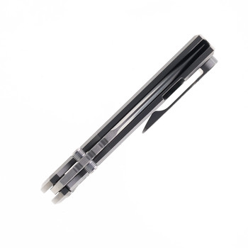 Chaves Redencion 229 Integral Folding Knife Titanium Handle Magnetic Inlay Gray Tanto Satin M390