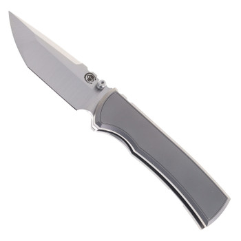 Chaves Redencion 229 Integral Folding Knife Titanium Handle Magnetic Inlay Gray Tanto Satin M390
