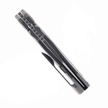 SixLeaf Folding Knife Purple Titanium Handle M390 Plain Edge SL-98-TC4-Purple