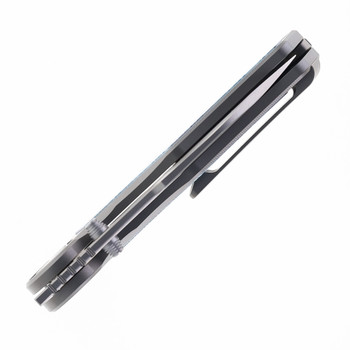 SixLeaf Folding Knife Multi-Blue Titanium Handle 14C28N Plain Edge SL-99-Blue