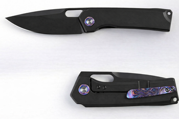 (Arrives in June) Vanguard Breaker Integral Pocket Knife DLC Titanium Handle DLC Vanax Blade