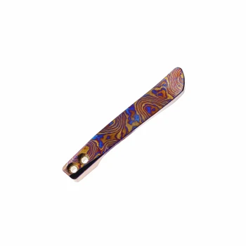 Vanguard Breaker Integral Pocket Knife Black DLC Titanium Handle Semi-Mirror DLC Vanax Blade