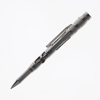 TwoSun LED Business Pocket Pen With Flashlight Titanium Body Black Ink Pen21-LED