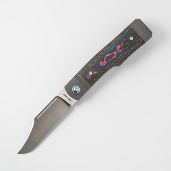 Jack Wolf Gunslinger Jack Folding Knife 80'S Camo Handle S90V