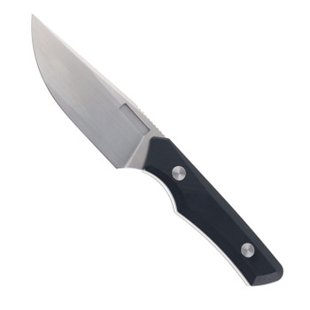 Vero Engineering Myelin Fixed Blade Knife Black G10 Handle M390 Plain Edge Hand Satin Finish
