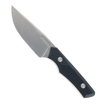 Vero Engineering Myelin Fixed Blade Knife Black G10 Handle M390 Plain Edge Stonewash Finish